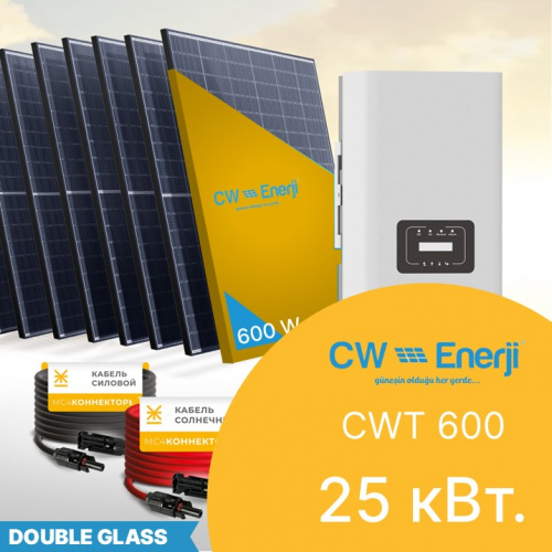 сетевая СЭС CWT 600-25 кВт.